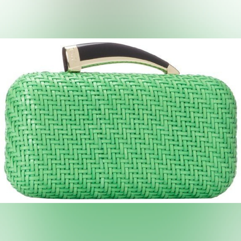 VINCE CAMUTO Kelly Green Horn Clutch Crossbody NWT (Consignment Batch)